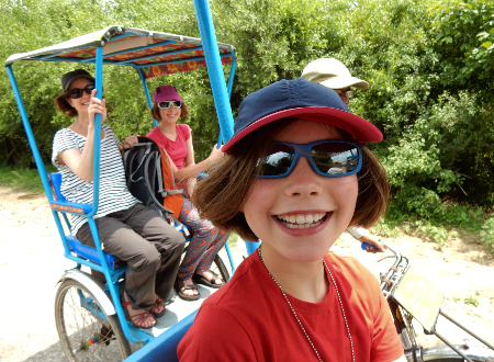 Safari in een fietsriksja?
