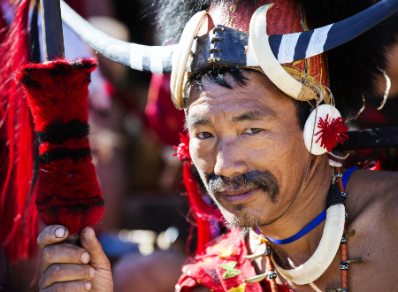 Bezoek aan het Hornbill-festival